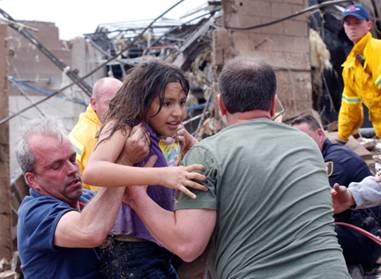 Seven children drown after hiding in school basement from monstrous tornado that killed 91 people